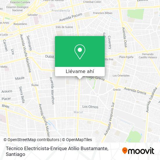 Mapa de Técnico Electricista-Enrique Atilio Bustamante