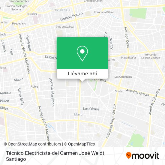 Mapa de Técnico Electricista-del Carmen José Weldt