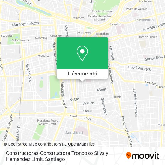 Mapa de Constructoras-Constructora Troncoso Silva y Hernandez Limit