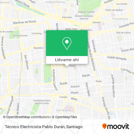 Mapa de Técnico Electricista-Pablo Durán