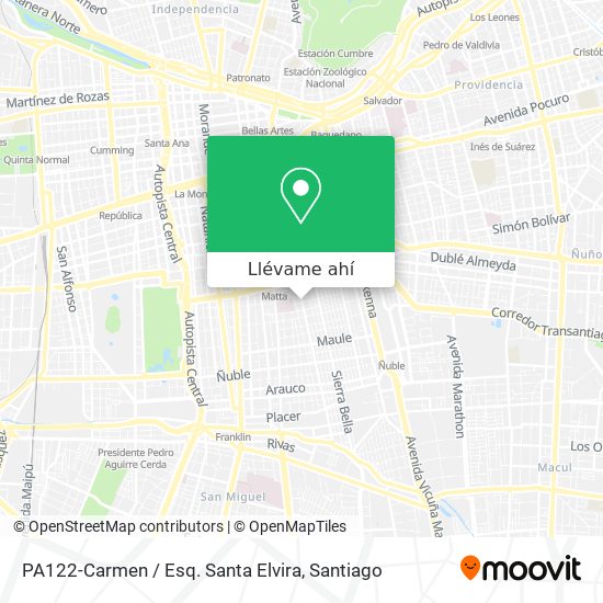 Mapa de PA122-Carmen / Esq. Santa Elvira