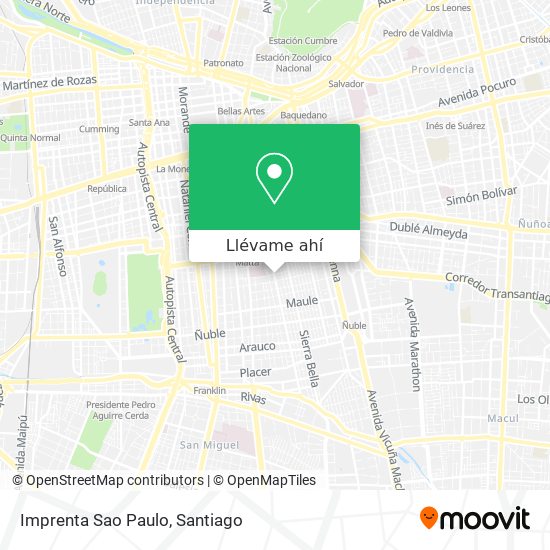 Mapa de Imprenta Sao Paulo