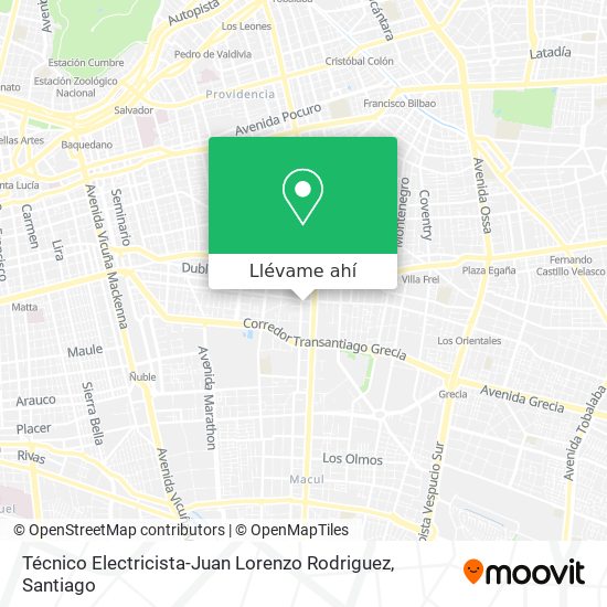 Mapa de Técnico Electricista-Juan Lorenzo Rodriguez