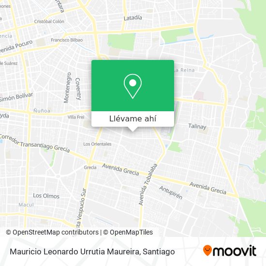 Mapa de Mauricio Leonardo Urrutia Maureira