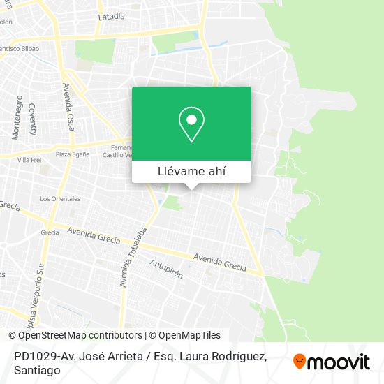 Mapa de PD1029-Av. José Arrieta / Esq. Laura Rodríguez