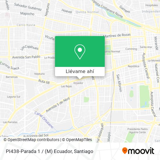 Mapa de PI438-Parada 1 / (M) Ecuador