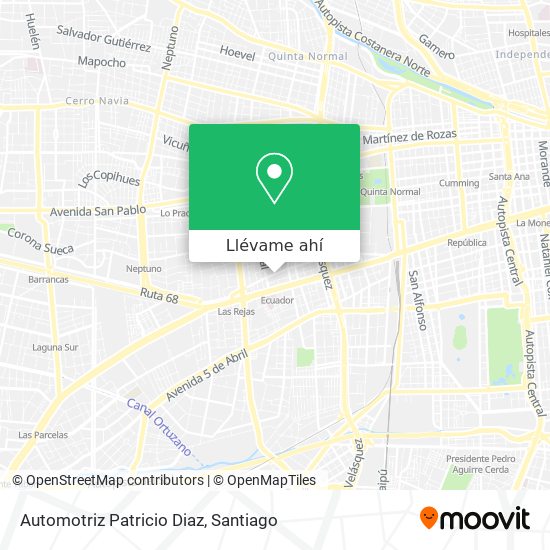 Mapa de Automotriz Patricio Diaz