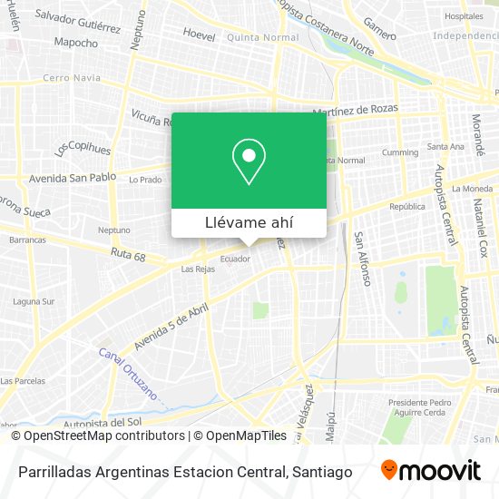 Mapa de Parrilladas Argentinas Estacion Central