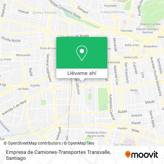 Mapa de Empresa de Camiones-Transportes Transvalle