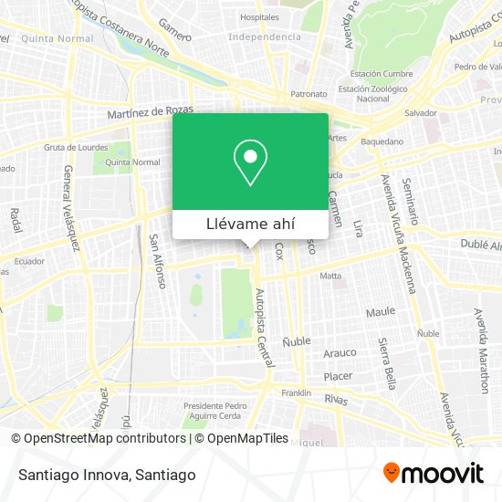 Mapa de Santiago Innova