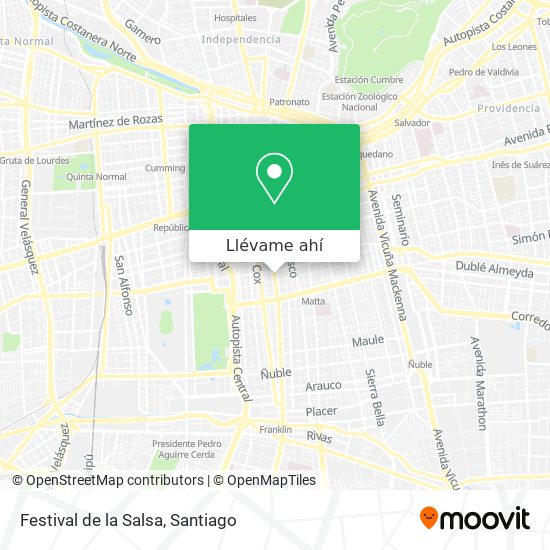 Mapa de Festival de la Salsa