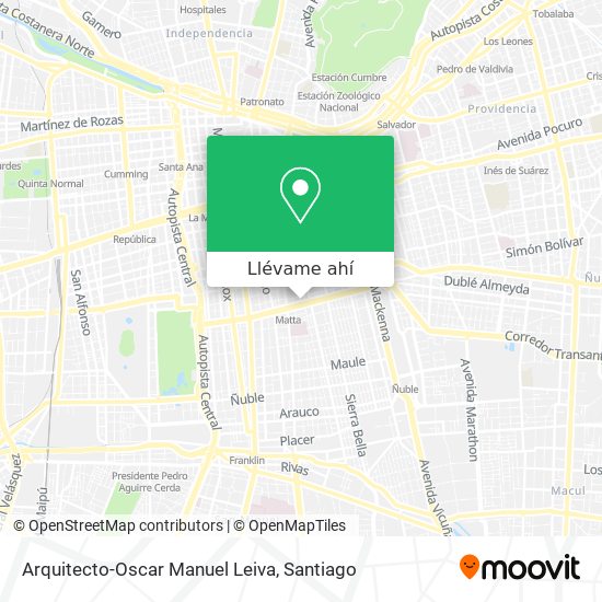 Mapa de Arquitecto-Oscar Manuel Leiva