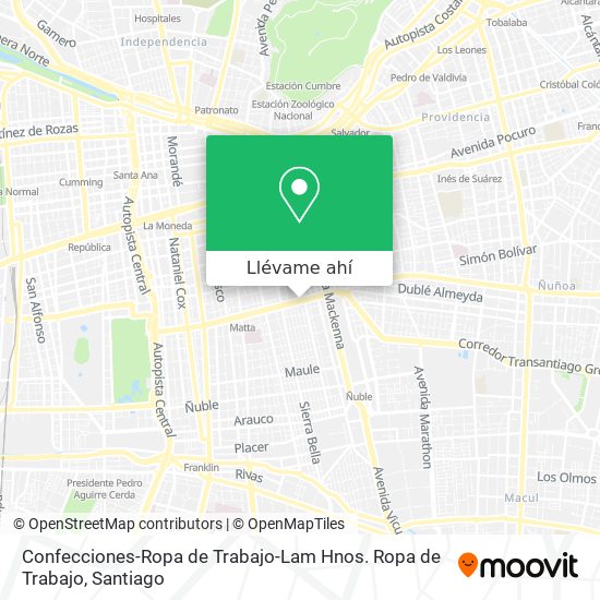 Mapa de Confecciones-Ropa de Trabajo-Lam Hnos. Ropa de Trabajo