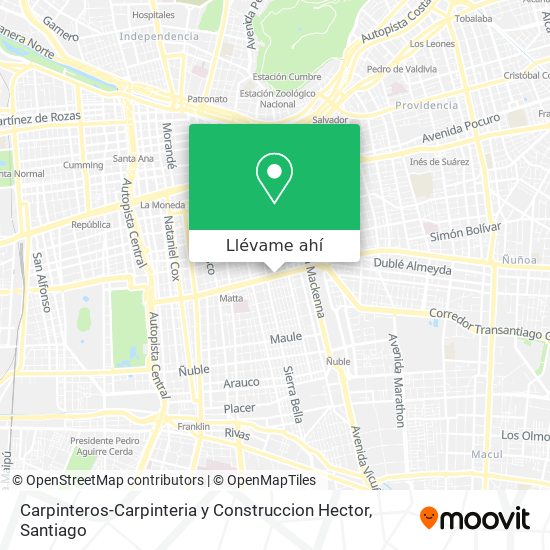 Mapa de Carpinteros-Carpinteria y Construccion Hector