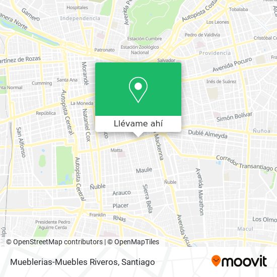 Mapa de Mueblerias-Muebles Riveros