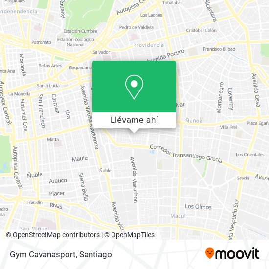 Mapa de Gym Cavanasport