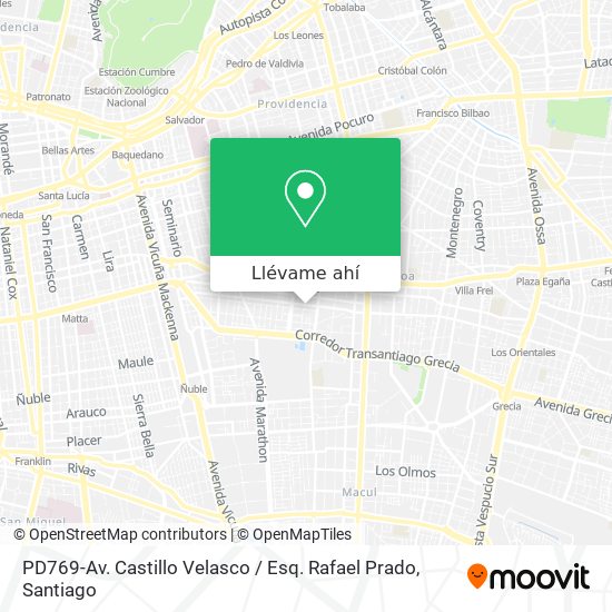 Mapa de PD769-Av. Castillo Velasco / Esq. Rafael Prado