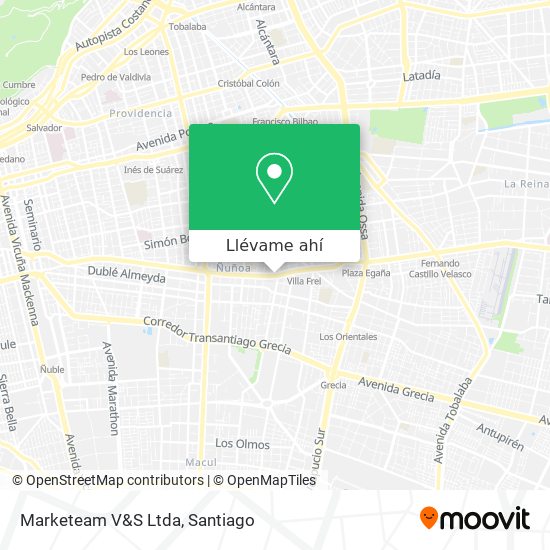 Mapa de Marketeam V&S Ltda