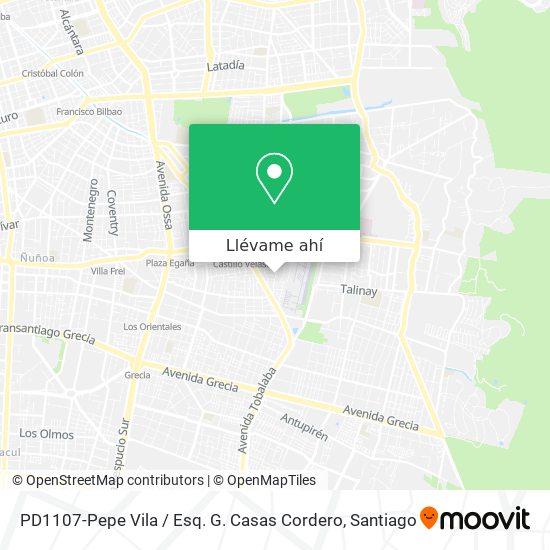 Mapa de PD1107-Pepe Vila / Esq. G. Casas Cordero