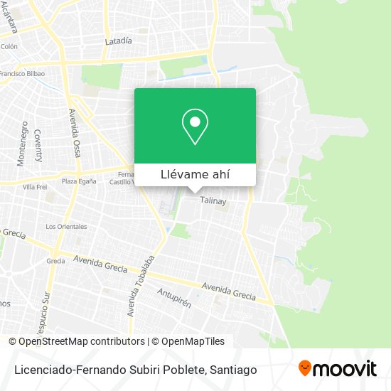 Mapa de Licenciado-Fernando Subiri Poblete