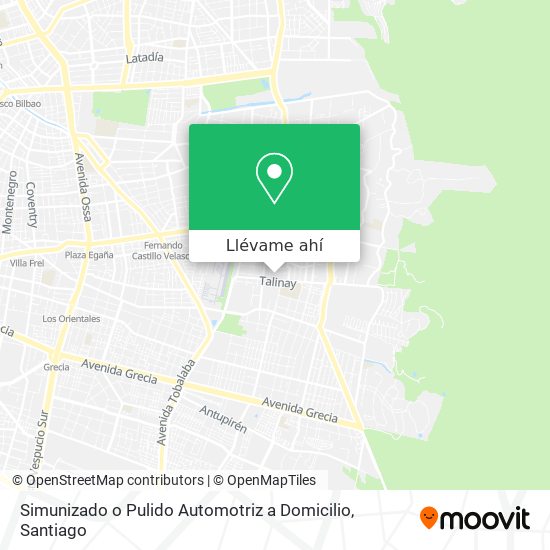 Mapa de Simunizado o Pulido Automotriz a Domicilio