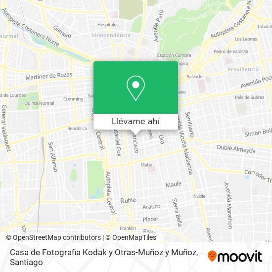 Mapa de Casa de Fotografia Kodak y Otras-Muñoz y Muñoz