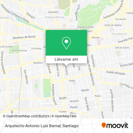 Mapa de Arquitecto-Antonio Luis Bernal