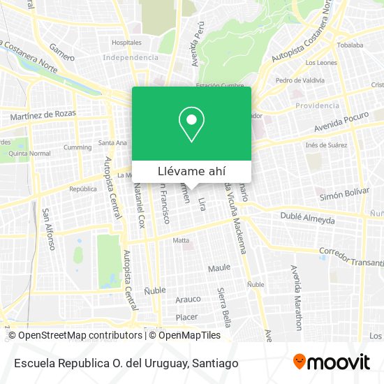 Mapa de Escuela Republica O. del Uruguay