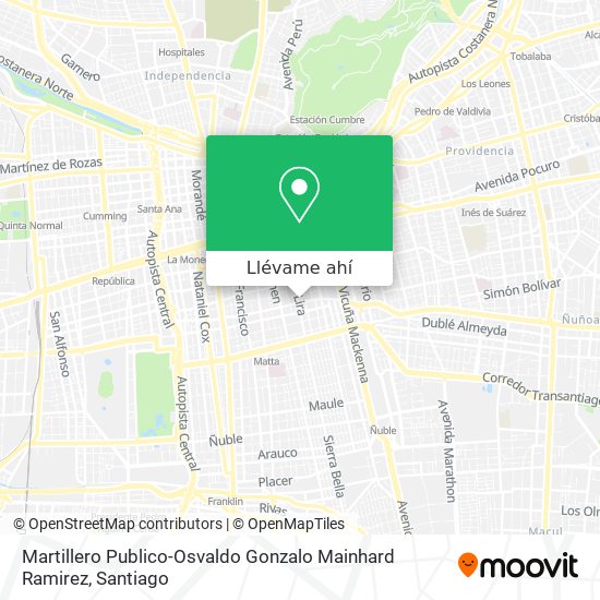 Mapa de Martillero Publico-Osvaldo Gonzalo Mainhard Ramirez