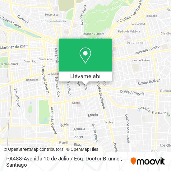 Mapa de PA488-Avenida 10 de Julio / Esq. Doctor Brunner