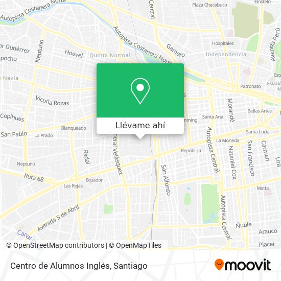 Mapa de Centro de Alumnos Inglés