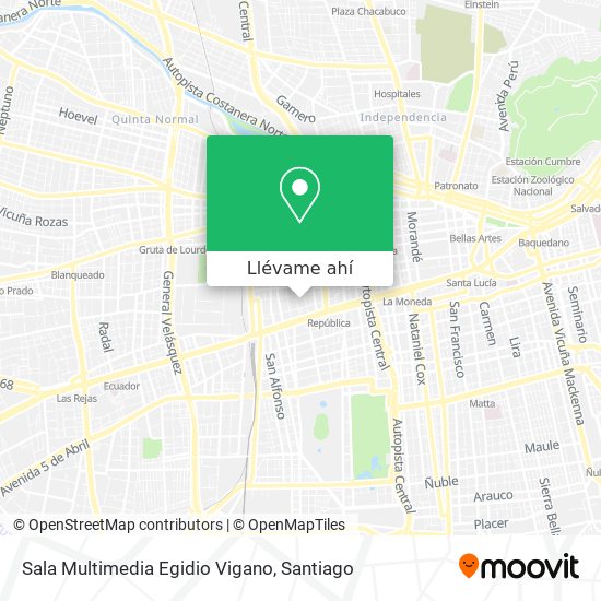 Mapa de Sala Multimedia Egidio Vigano