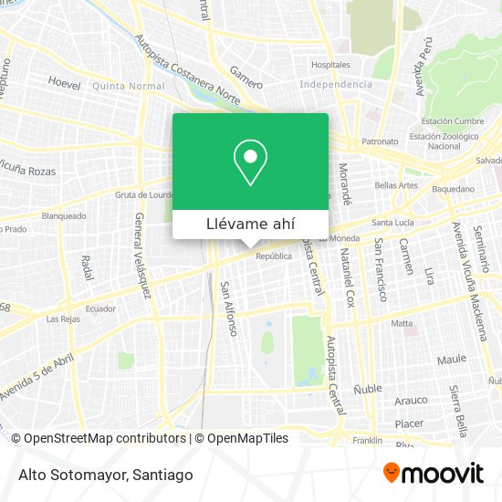 Mapa de Alto Sotomayor