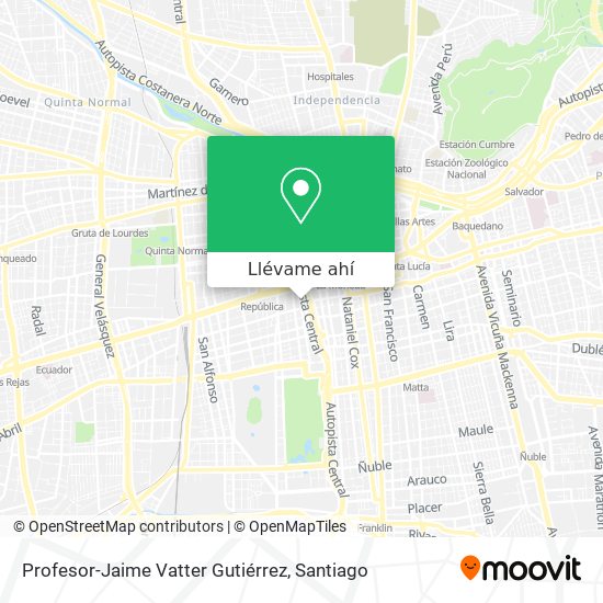 Mapa de Profesor-Jaime Vatter Gutiérrez