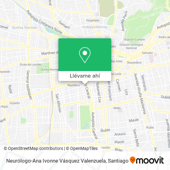 Mapa de Neurólogo-Ana Ivonne Vásquez Valenzuela
