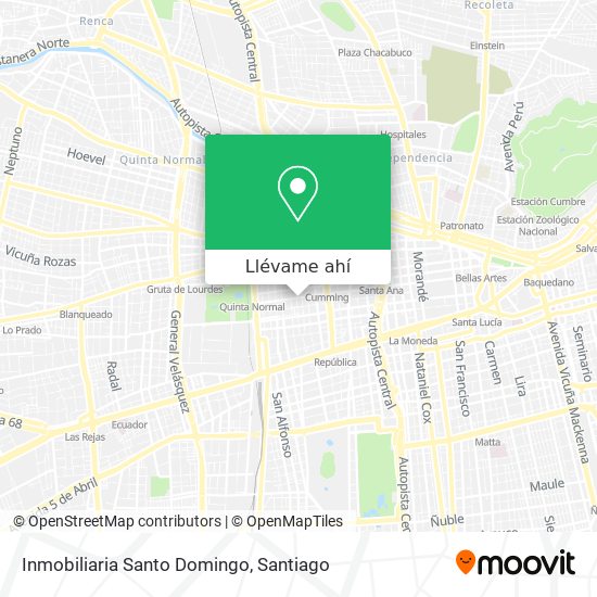 Mapa de Inmobiliaria Santo Domingo