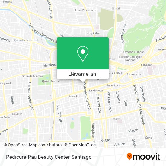 Mapa de Pedicura-Pau Beauty Center