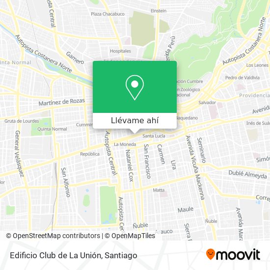 Mapa de Edificio Club de La Unión