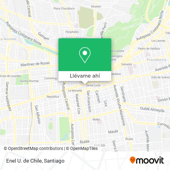 Mapa de Enel U. de Chile
