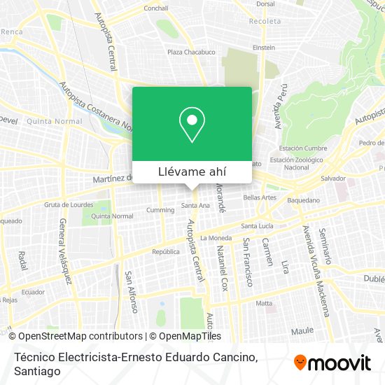 Mapa de Técnico Electricista-Ernesto Eduardo Cancino