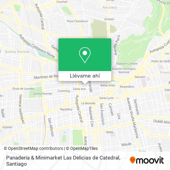 Mapa de Panadería & Minimarket Las Delicias de Catedral