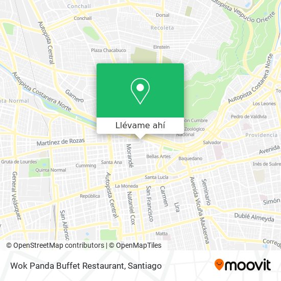 Mapa de Wok Panda Buffet Restaurant