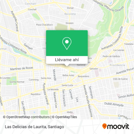 Mapa de Las Delicias de Laurita