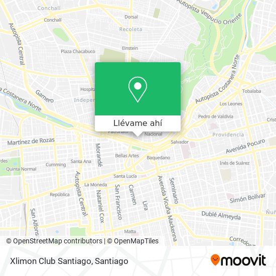 Mapa de Xlimon Club Santiago