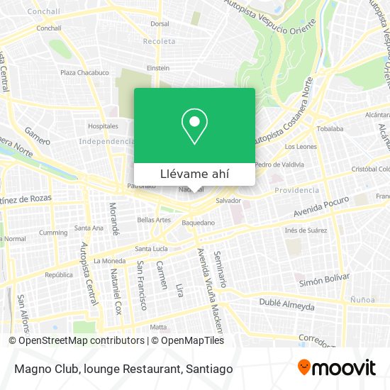 Mapa de Magno Club, lounge Restaurant