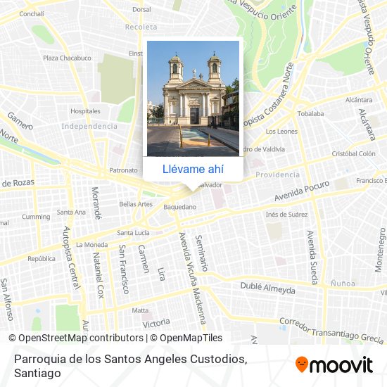 Mapa de Parroquia de los Santos Angeles Custodios