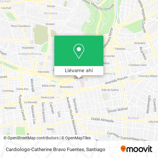 Mapa de Cardiologo-Catherine Bravo Fuentes