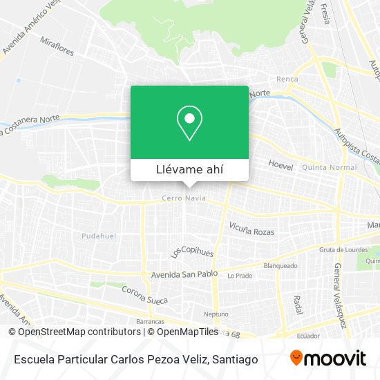Mapa de Escuela Particular Carlos Pezoa Veliz