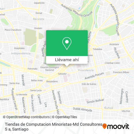 Mapa de Tiendas de Computacion Minoristas-Md Consultores S a