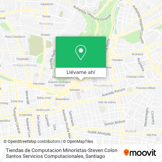 Mapa de Tiendas de Computacion Minoristas-Steven Colon Santos Servicios Computacionales